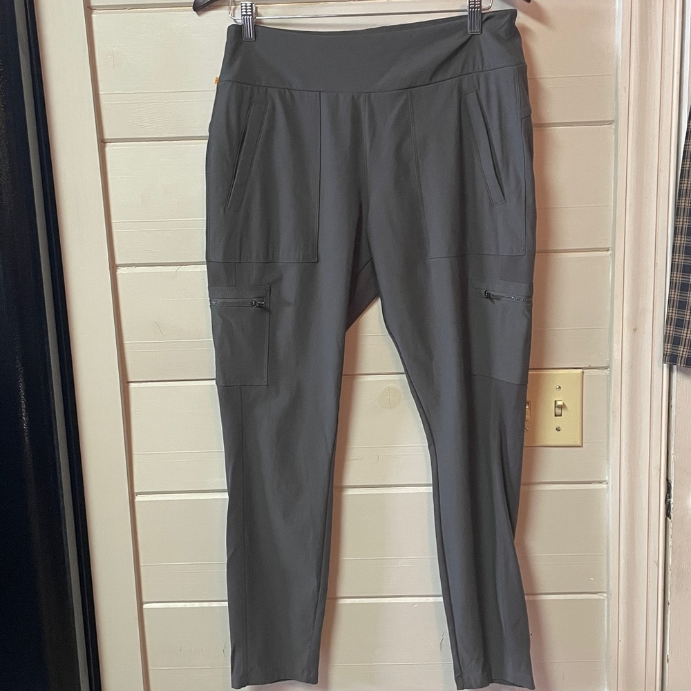 Athleta Pull On Cargo Pants Gray Size 12.